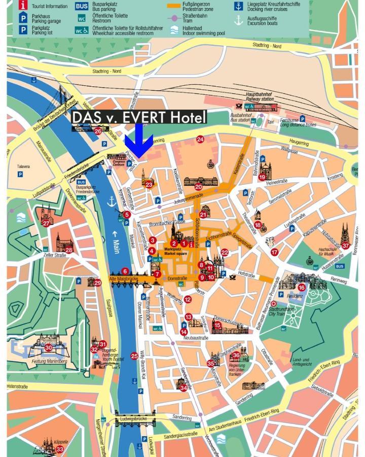 Das V Evert Hotel - Am Congress Centrum Wuerzburg Екстериор снимка